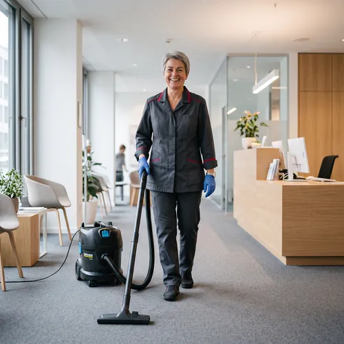 Unser Team bei der Büroreinigung — AD Service & Logistik