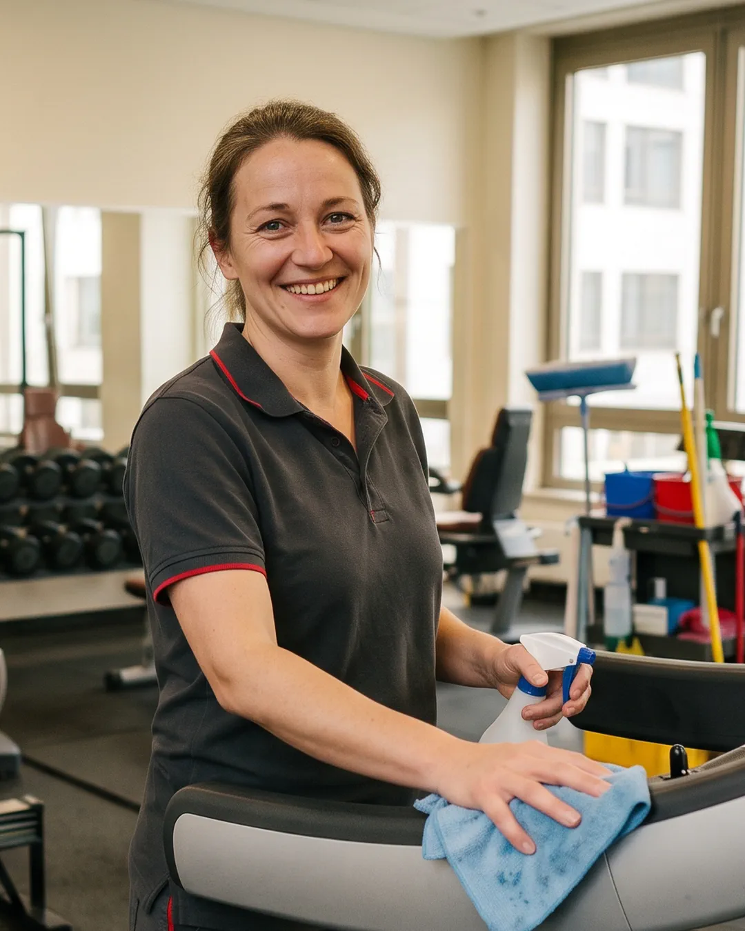 Fitnessstudio-Reinigung in Frankfurt — AD Service & Logistik