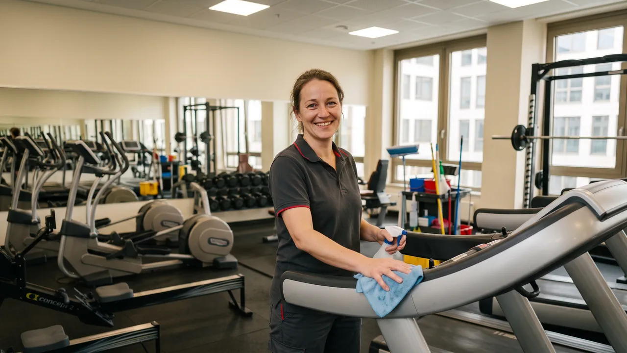 Fitnessstudio-Reinigung — AD Service & Logistik
